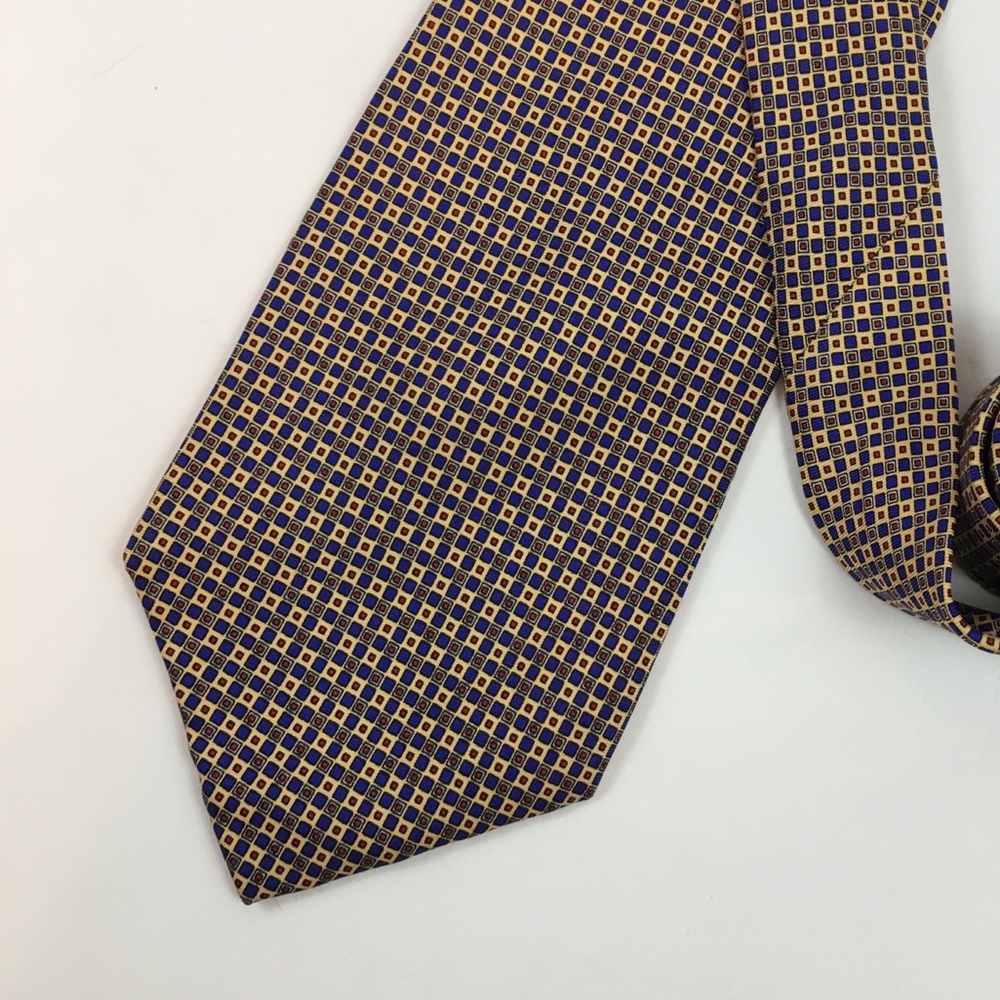 ✨5 FOR $25✨  Lauren Ralph Lauren Yellow Geo Square Silk Tie